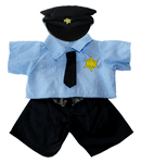 A police officer outfit for a teddy bear.