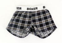 A pair of boxers are shown with the boxer logo on them.