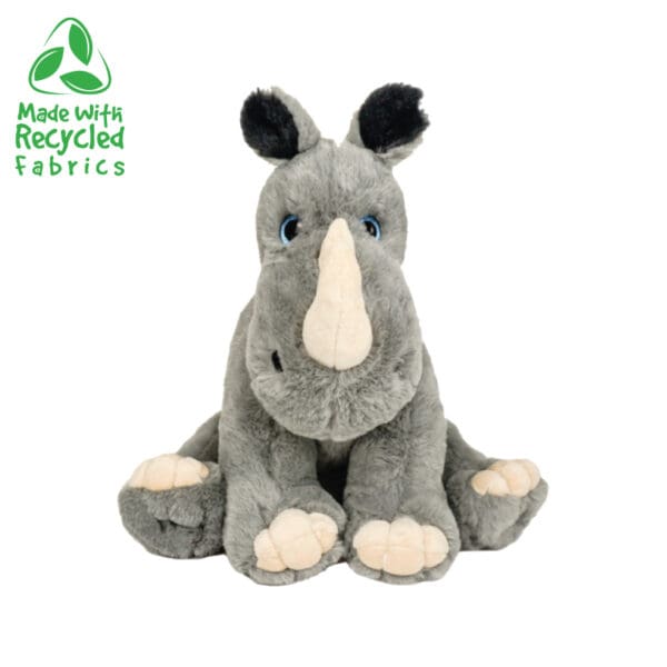 A stuffed animal that is sitting down.