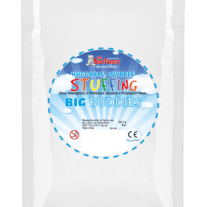 A bag of stuffing for big stuffed animals.