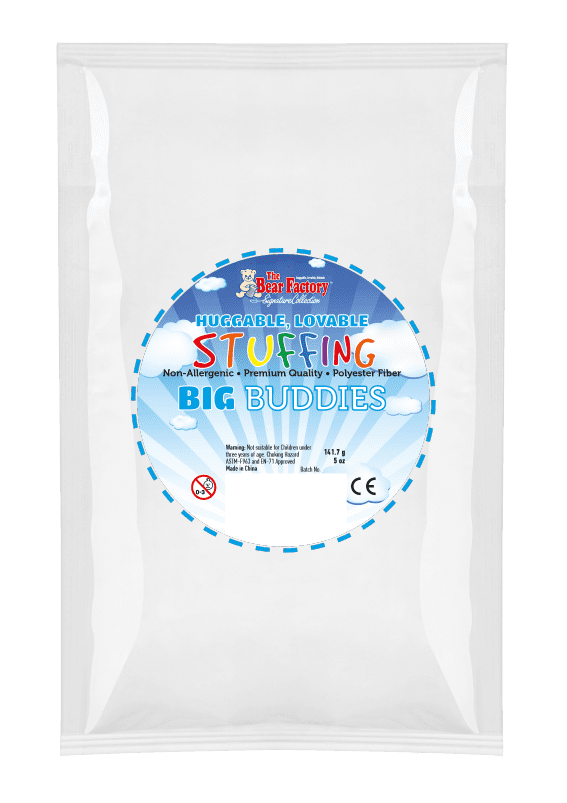 A bag of stuffing for big stuffed animals.