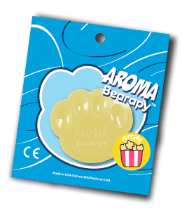 A package of popcorn flavored aroma bear paw.