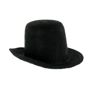 A black top hat is shown with no hat.